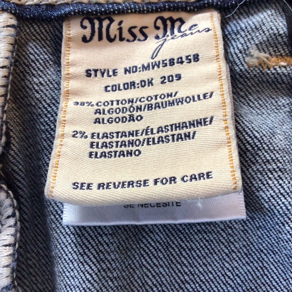 Miss Me Dark Wash Mid-rise Jeans - Picture 6 of 6